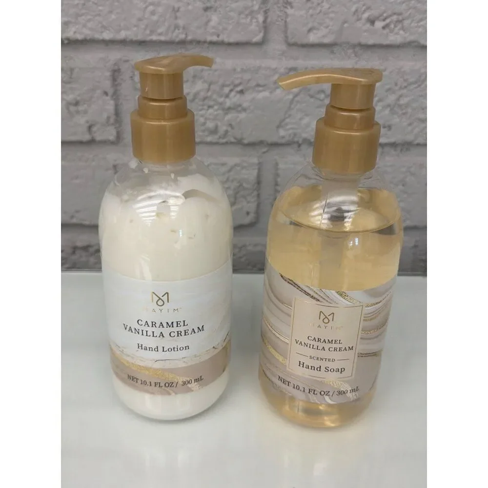 Mayim Caramel Vanilla Scented Hand Lotion And Hand Soap Set